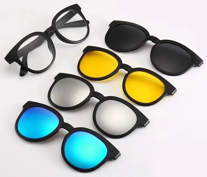 Sunglasses With UV Protectant Lenses 1 Pcs Black Unisex Eyewear