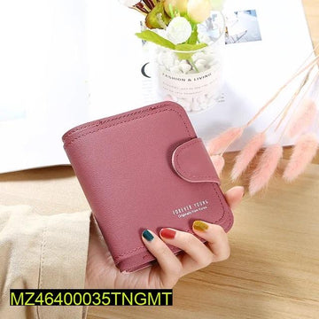 Women Plain Leather Wallet