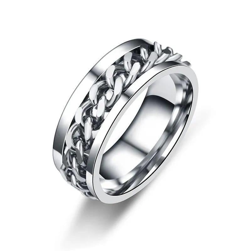 1 Pc Unisex Stainless Steal Ring