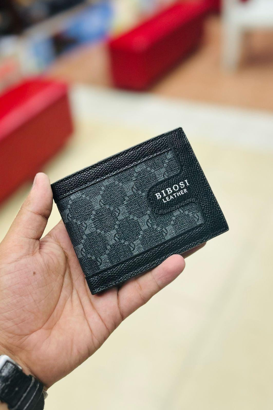 Textured Leather Wallet