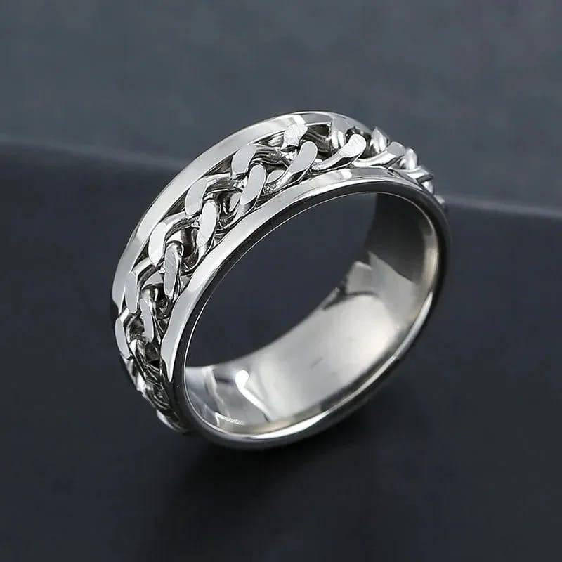 1 Pc Unisex Stainless Steal Ring