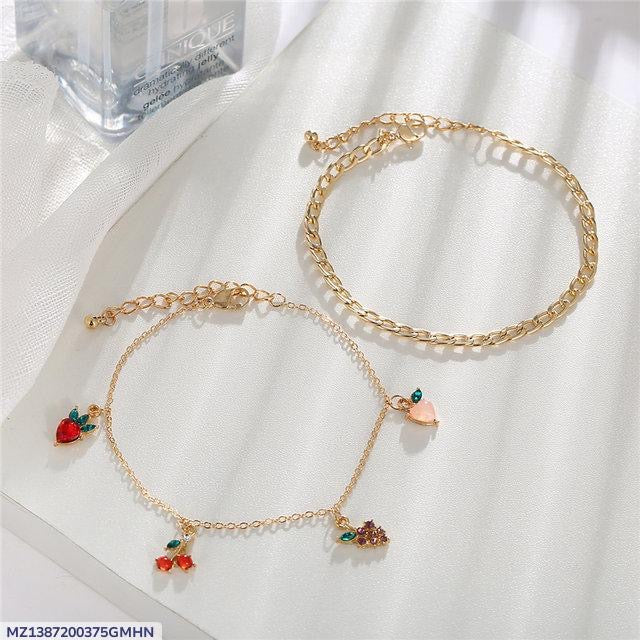 Gold Plated Multicoverd Ankelts