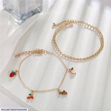 Gold Plated Multicoverd Ankelts